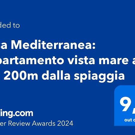 Casa Mediterranea: Appartamento Vista Mare A Soli 200M Dalla Spiaggia Sperlonga Bagian luar foto